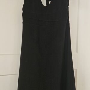 Patagonia Black Halter Dress | Built-In Bra | Organic Cotton Blend | Small